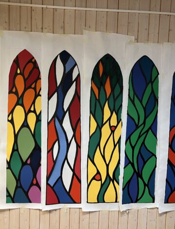 Skisser glassmalerier