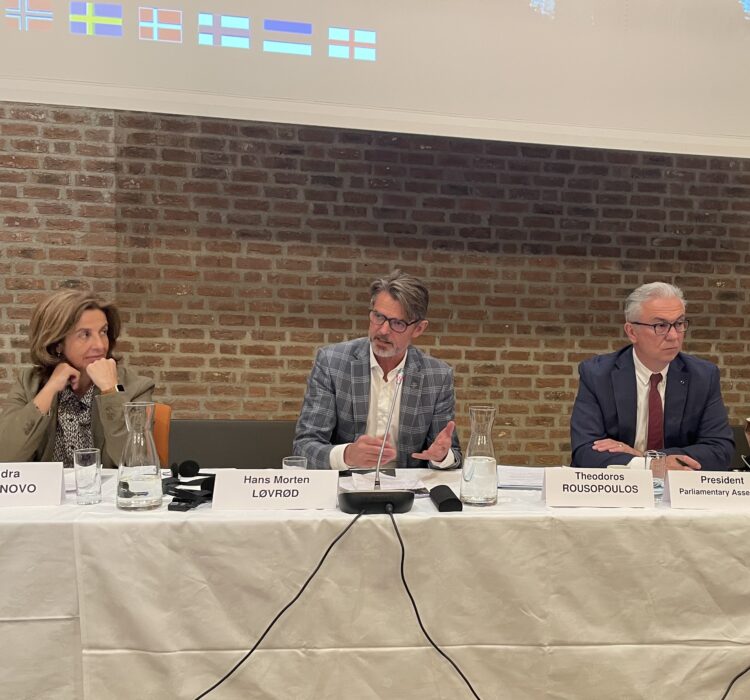 Møte i Europarådet i Erkebispegården Møte i Europarådet i Erkebispegården