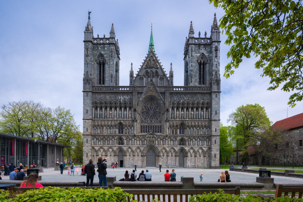 Nidarosdomens vestfront, foto.